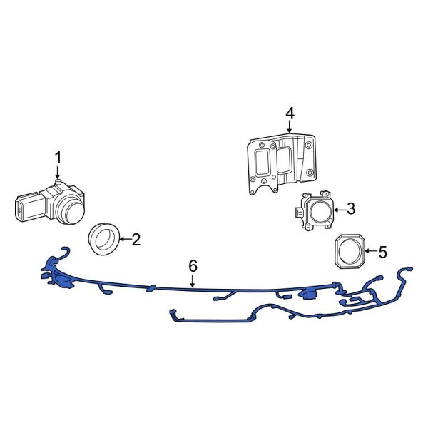 Parking Aid System Wiring Harness