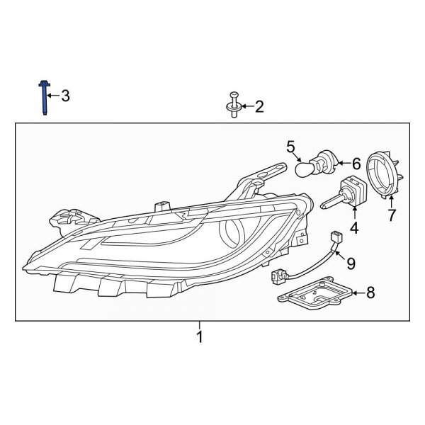 Headlight Mounting Screw