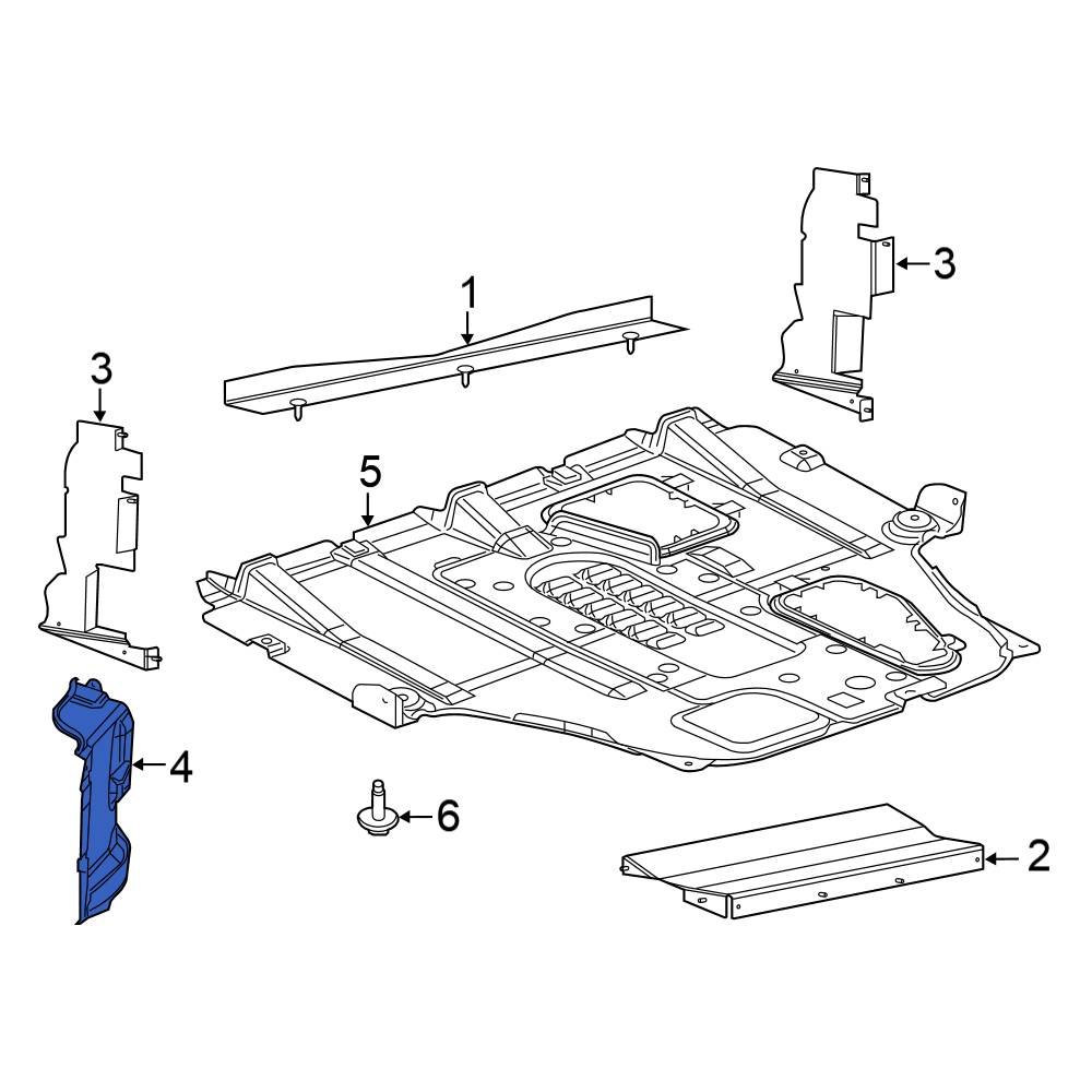 Chrysler OE 68381756AA - Front Radiator Support Baffle