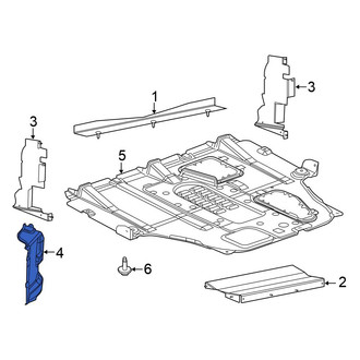 Chrysler OE - Front Radiator Support Baffle