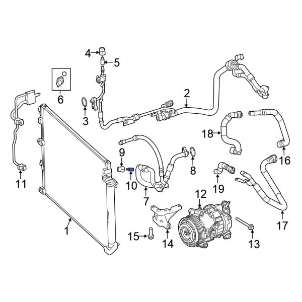 A/C Service Valve Core