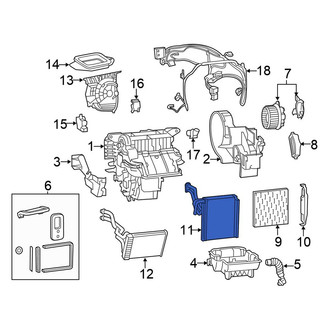 Chrysler OE - A/C Evaporator Core