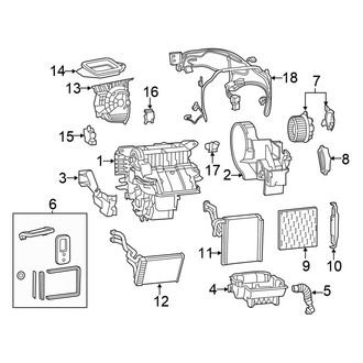 Chrysler OE - Air Conditioner & Heater - Evaporator & Heater Components