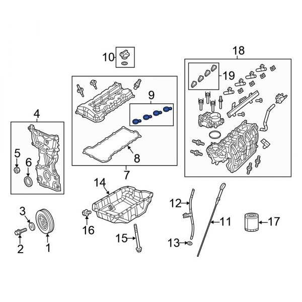 Engine Valve Cover Washer Seal