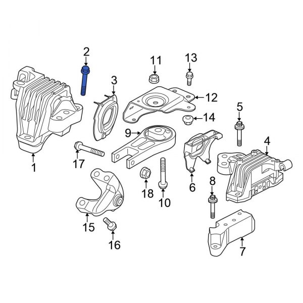 Engine Mount Bolt