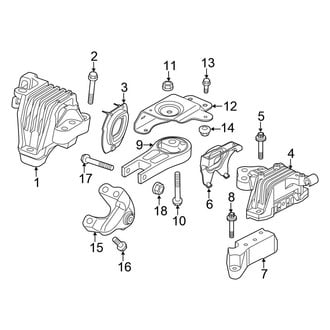 Chrysler OE - Engine & Transmission Mounting (2.4L)