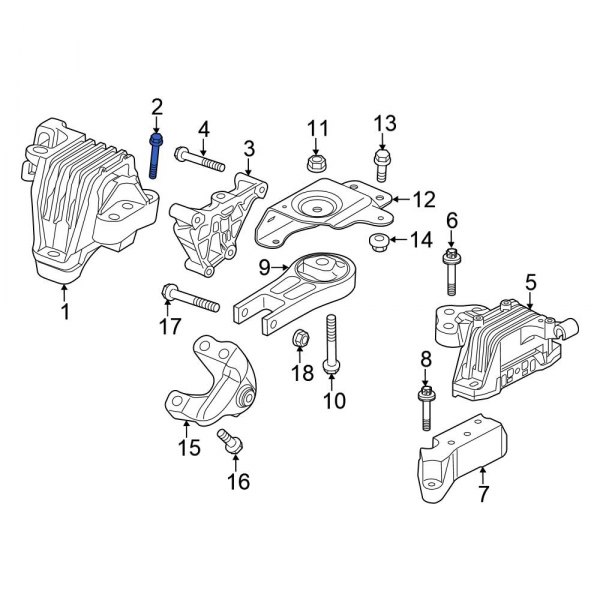 Engine Mount Bolt