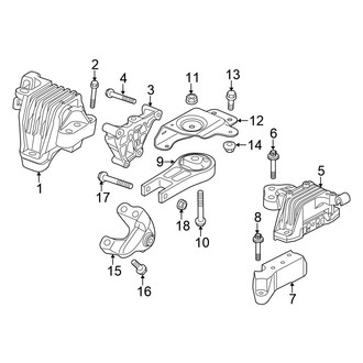 Chrysler OE - Engine & Transmission Mounting (Flex)