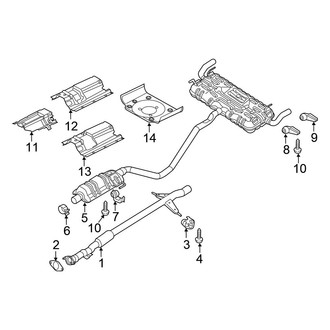 Chrysler OE - Exhaust System - Exhaust Components (2.4L)