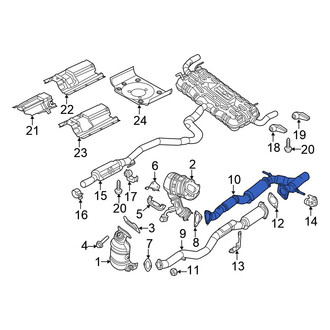Chrysler OE - Left Exhaust Pipe