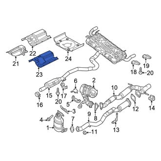 Chrysler OE - Center Floor Pan Heat Shield