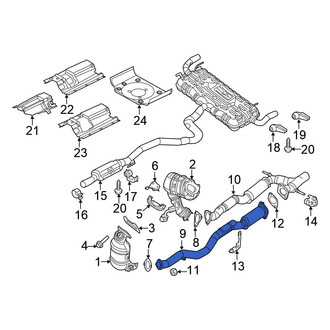 Chrysler OE - Left Exhaust Pipe