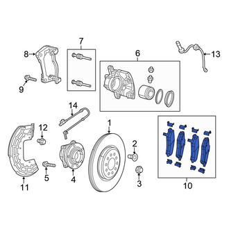 Chrysler OE - Front Disc Brake Pad Set