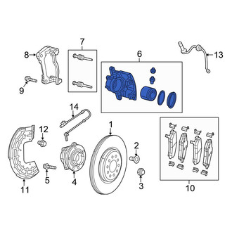Chrysler OE - Rear Right Disc Brake Caliper