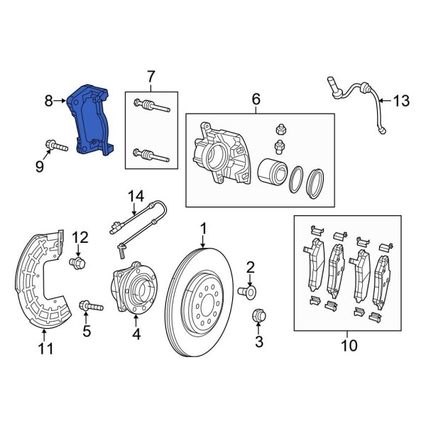 Disc Brake Caliper Bracket