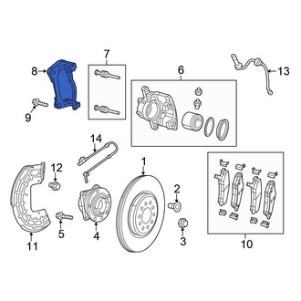 Chrysler OE - Front Disc Brake Caliper Bracket