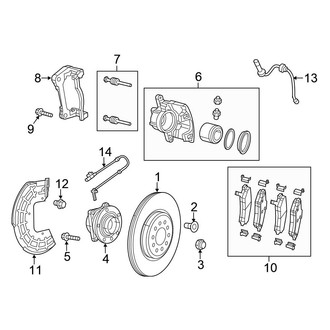 Chrysler OE - Front Suspension - Brake Components
