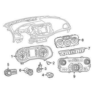 Chrysler OE - Instrument Panel - Cluster & Switches