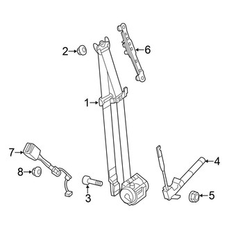 Chrysler OE - Restraint Systems - Front Seat Belts