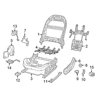 Chrysler OE - Seats & Tracks - Tracks & Components (Drivers, Manual)