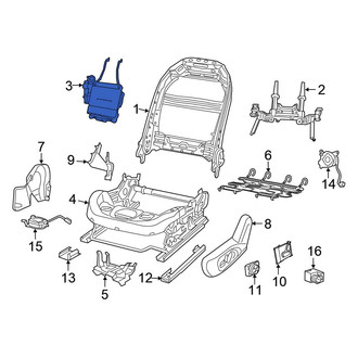 Chrysler OE - Front Left Seat Lumbar Support Cushion