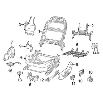 Chrysler OE - Seats & Tracks - Tracks & Components (Drivers, Power)