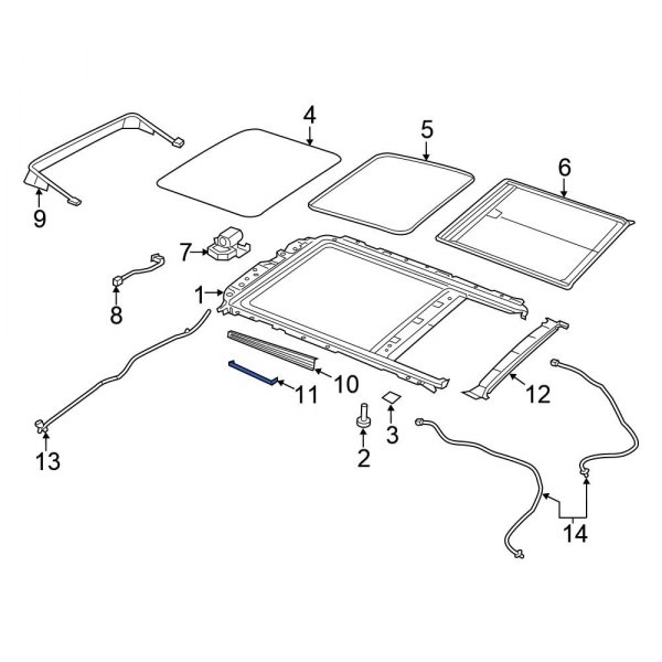 Sunroof Motor Spacer