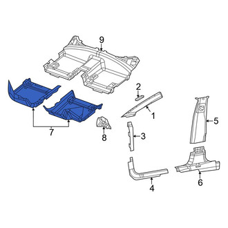 Chrysler OE - Front Right Floor Carpet