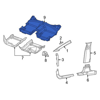 Chrysler OE - Rear Floor Carpet