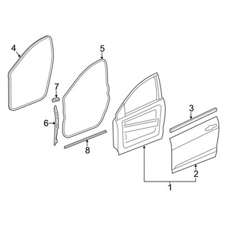 Chrysler OE - Front Door - Door & Components