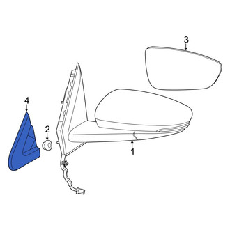 Chrysler OE - Front Left Door Mirror Trim Ring