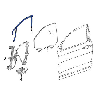 Chrysler OE - Rear Right Window Channel