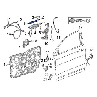 Chrysler OE - Front Right Outer Exterior Door Handle