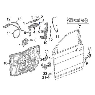Chrysler OE - Front Exterior Door Handle Base Seal