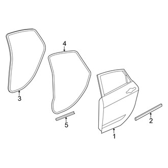 Chrysler OE - Rear Door - Door & Components