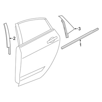 Chrysler OE - Rear Door - Exterior Trim