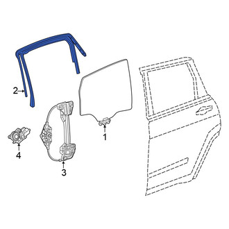 Chrysler OE - Front Right Window Channel