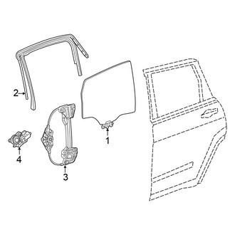 Chrysler OE - Rear Door - Glass & Hardware