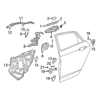Chrysler OE - Front Exterior Door Handle Base Seal