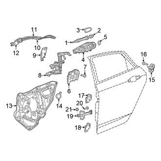 Chrysler OE - Rear Door - Lock & Hardware