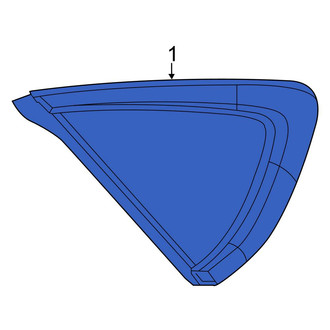 Chrysler OE - Rear Left Quarter Glass