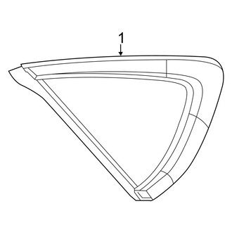 Chrysler OE - Quarter Panel - Glass