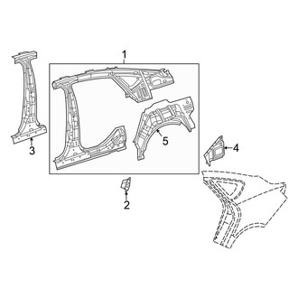 Chrysler OE - Quarter Panel - Inner Structure
