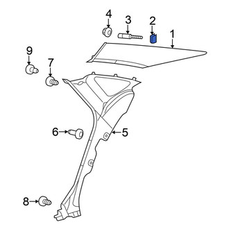 Chrysler OE - Quarter Panel Trim Panel Clip