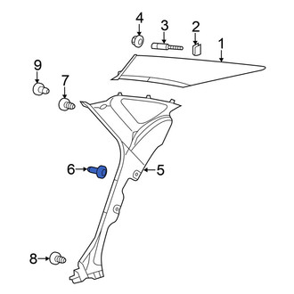 Chrysler OE - Quarter Panel Trim Panel Clip