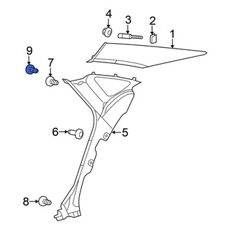 Chrysler OE - Lower Quarter Panel Trim Panel Clip