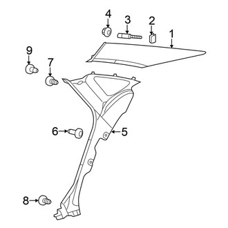 Chrysler OE - Quarter Panel - Interior Trim