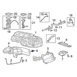 Chrysler OE - Fuel Tank Shield Clip