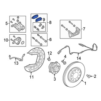 Chrysler OE - Rear Disc Brake Pad Set