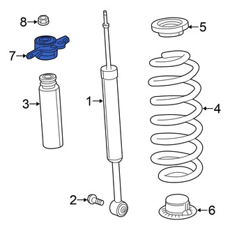Chrysler OE - Rear Left Suspension Shock Absorber Mount